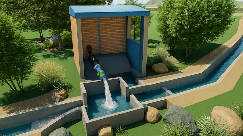 Proyecto de infraestructura hídrica del Midagri mejora el aprovechamiento del agua para riego y desarrollo agrícola sostenible.