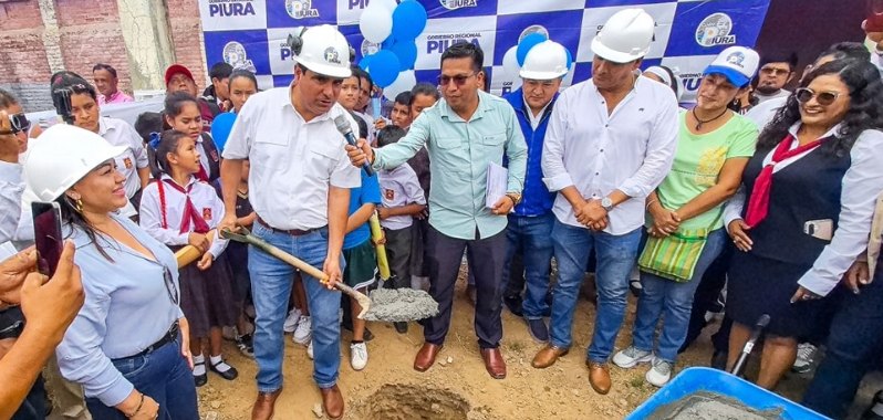 Piura: Con una inversión superior a los S/ 25 millones, dan inicio a la obra de modernización del colegio Duberlí Benites