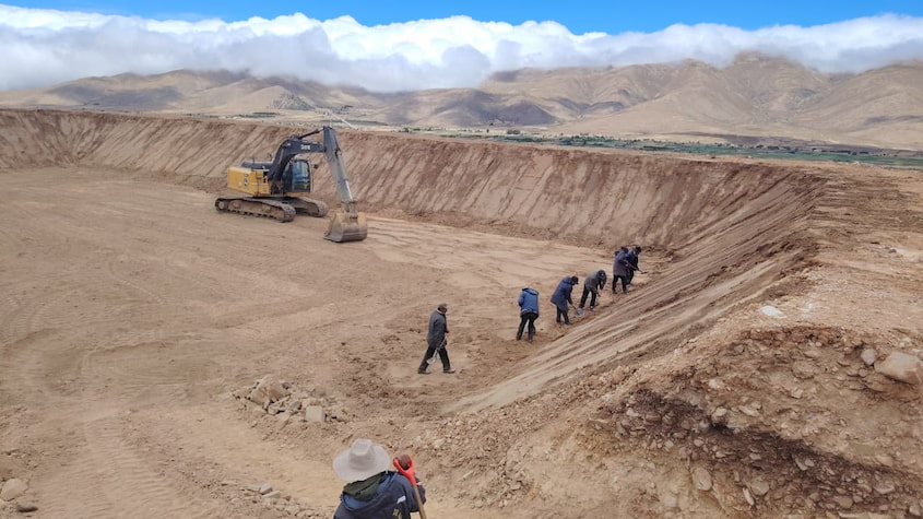 Construcción de reservorios de agua