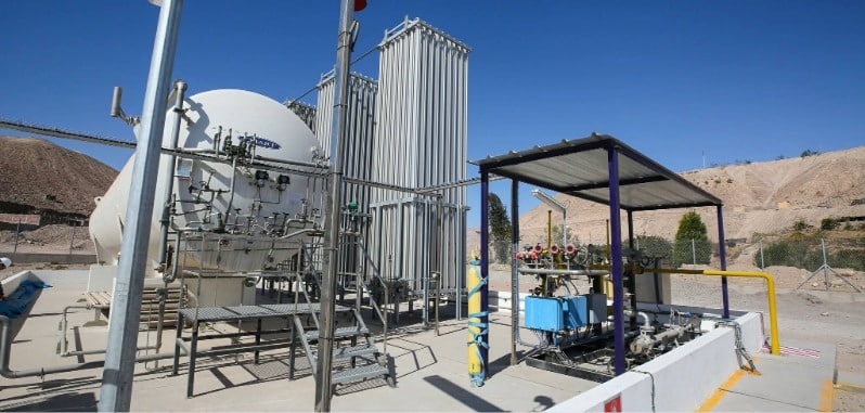 Planta de gas - foto referencial