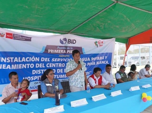 Tumbes: MVCS invierte más de S/4,4 millones en agua y saneamiento para el centro poblado Peña Blanca